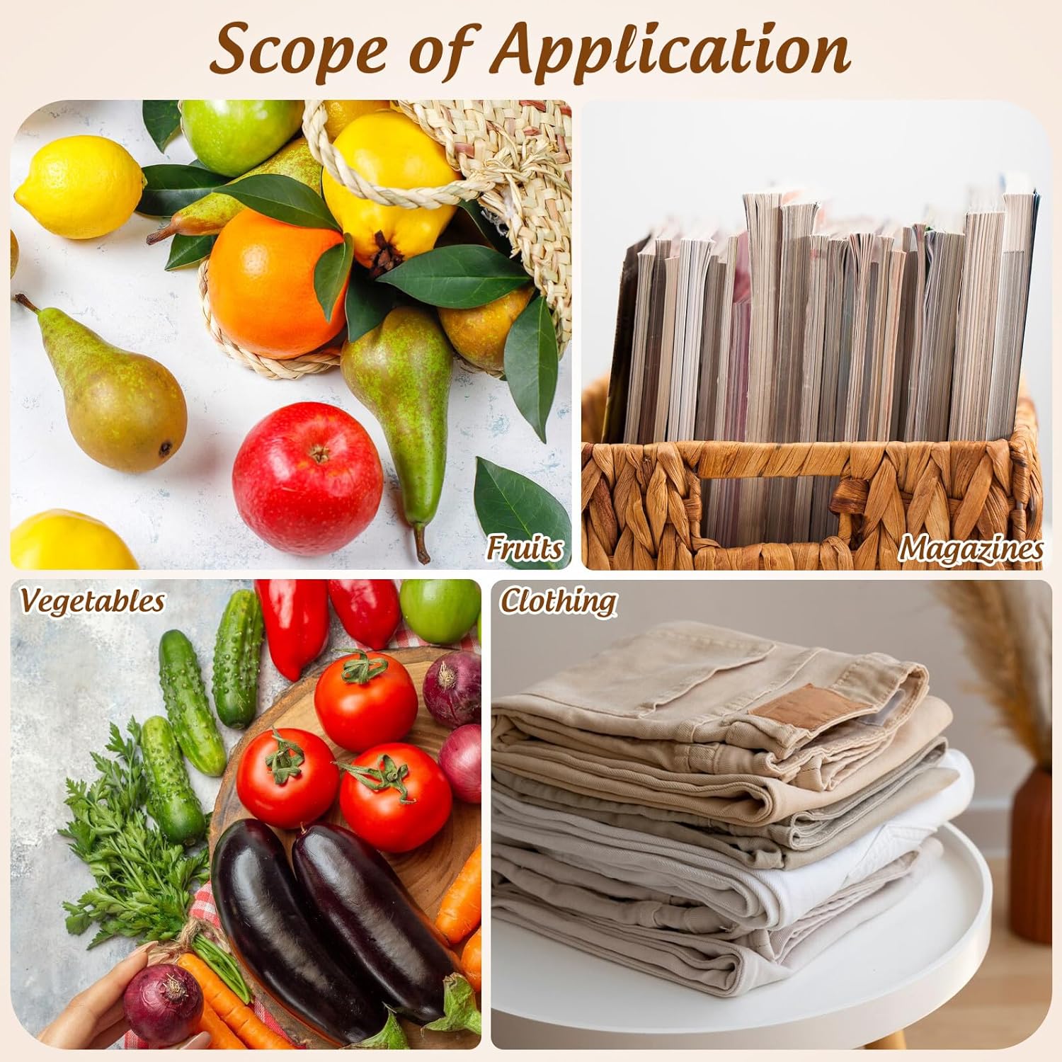 Handwoven Vine Storage Basket for Fruit and Bread, Light Brown Decorative Kitchen Organizer Suitable for Picnic and Tabletop Use