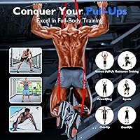 Vista 3 de FitBeast Resistance Bands Set, Pull Up Assist Bands for Strength Training, Powerlifting, Muscle Toning, Yoga, Mobility Exercises, Rehabilitation