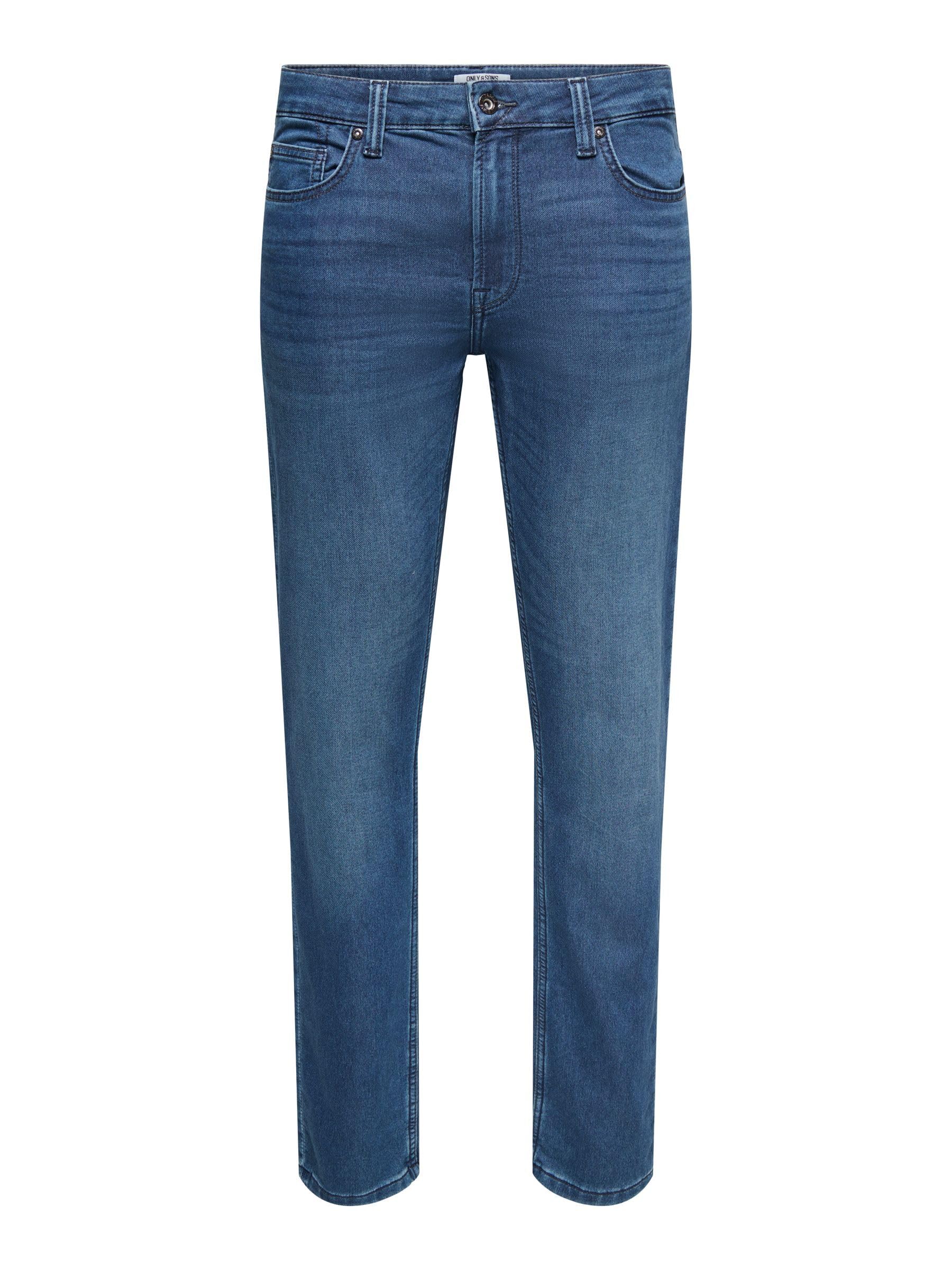 ONLY & SONS Male Slim Fit Jeans ONSLOOM Slim Fit Jeans, Blue Denim, 30 W/30 L