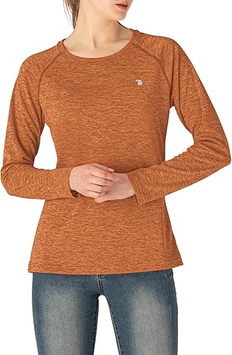 Miniatura 7 de TBMPOY Camisas de manga larga con protección solar UPF 50+ para mujer, ligeras, para senderismo, correr, pesca, al aire libre