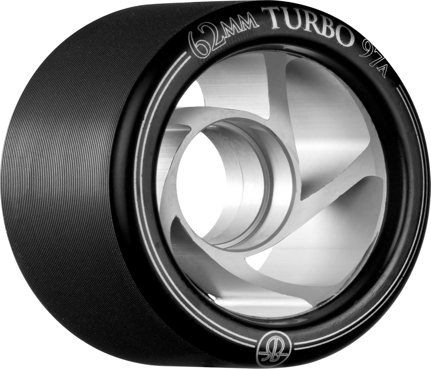 Rollerbones Turbo 97A Speed/Derby Wheels with an Aluminum Hub (Set of 8)