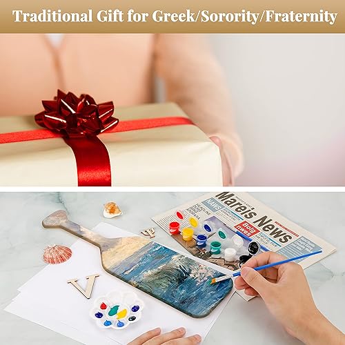 Miniatura 7 de Caydo Paleta de madera sin terminar de 15 pulgadas, paleta de madera de pino maciza, paleta de hermandad suave para manualidades de arte, decoración