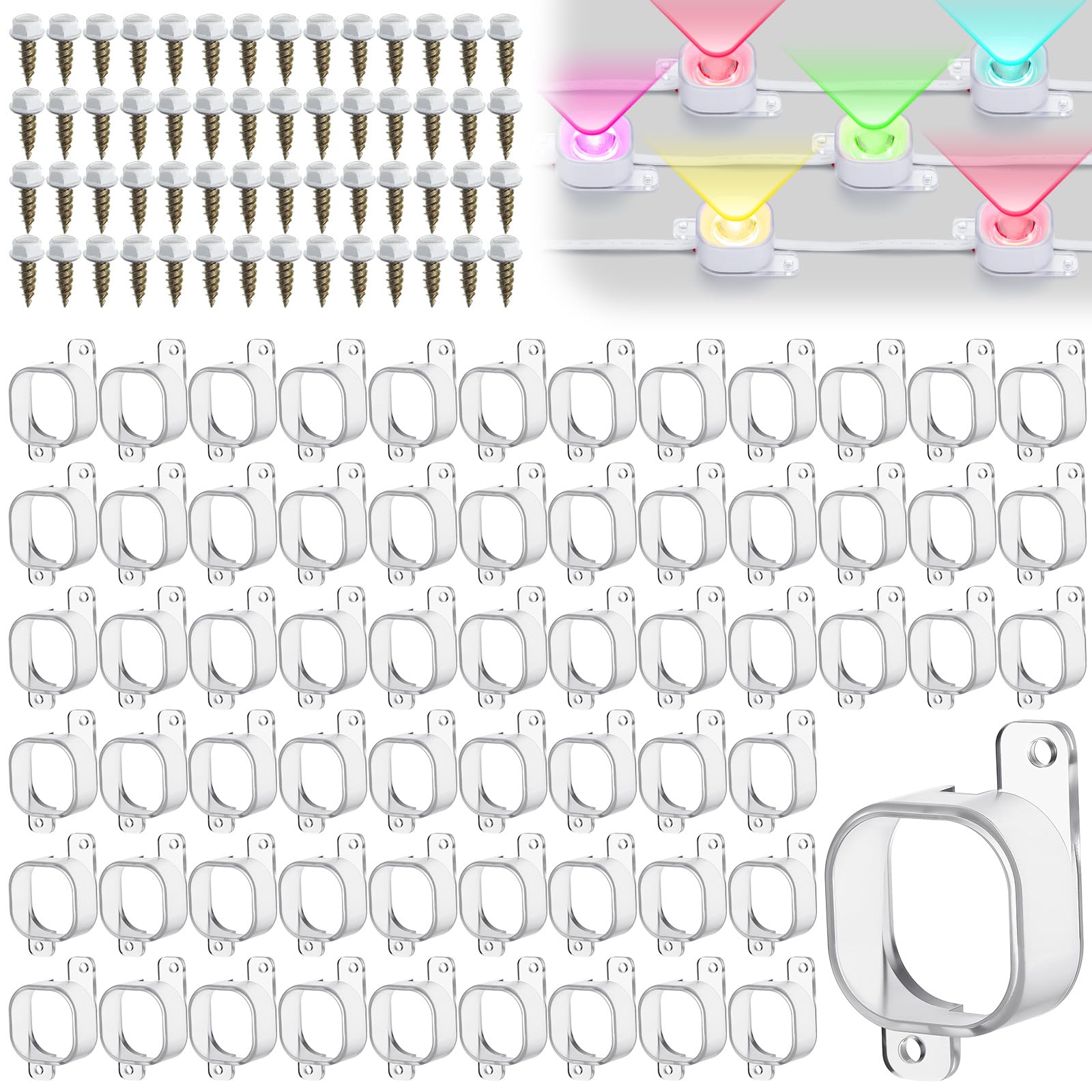 Beeveer 150 Set Light Clips Compatible with Govee H706 H806 Pro Lights
