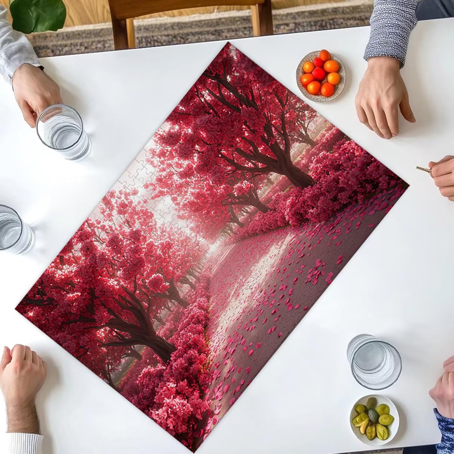 1000 sztuk puzzli, tygrys wiśniowy 1000 sztuk puzzli dla dorosłych, prezent rocznicowy, prezent świąteczny, dekoracja domu, zapobieganie degeneracji mózgu u osób starszych v-950