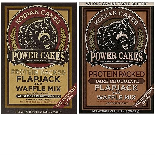 Kodiak Pancakes Mix Variety Pack. Convenient OneStop Shopping For 2 Tasty Flapjack