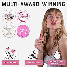 Dr. Lipp Superfood Lip Tint 3 PACK [3 x 8ml] - 4-in-1 Tinted Balm for Lips, Cheeks & Eyes - Ultra Moisturizing, 100% Natural, Fragrance-Free & Cruelty-Free