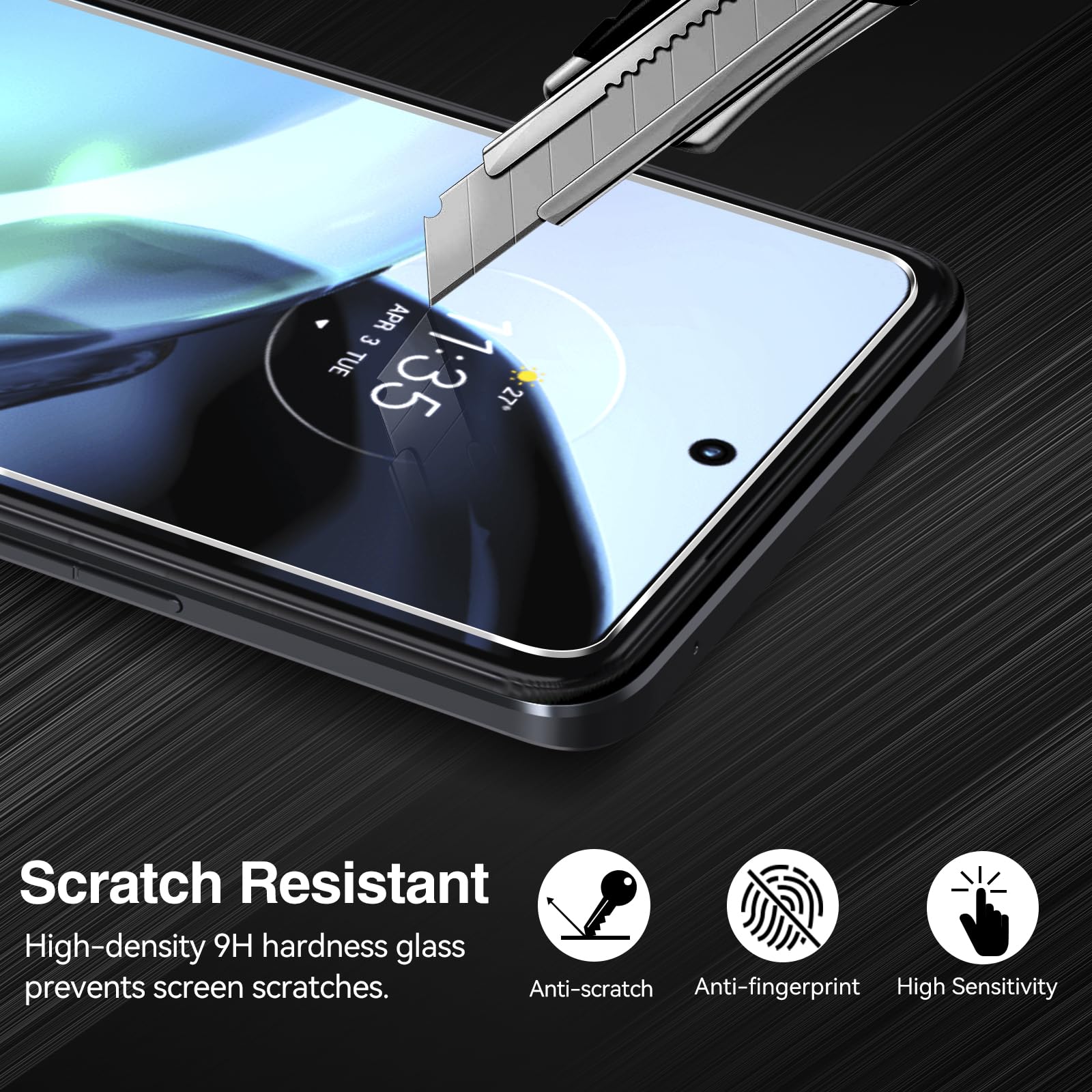 Ivoler Handyhülle Für Motorola Moto G72 Mit 2x Panzerglas – Stoßfest, Militärgetestet, Schwarz
