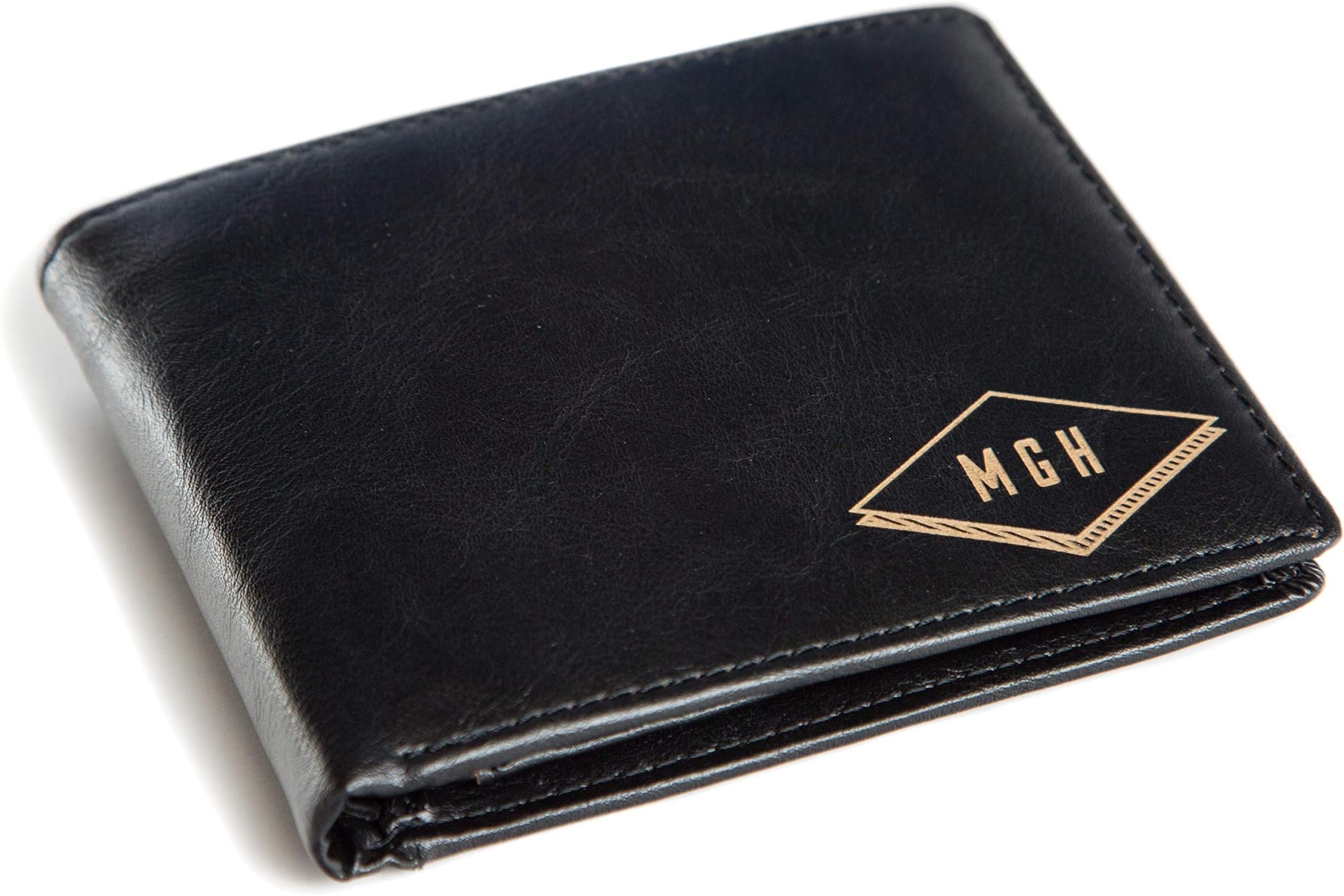 Swanky BadgerPersonalized Wallet – Bifold Wallet (Black Diamond)