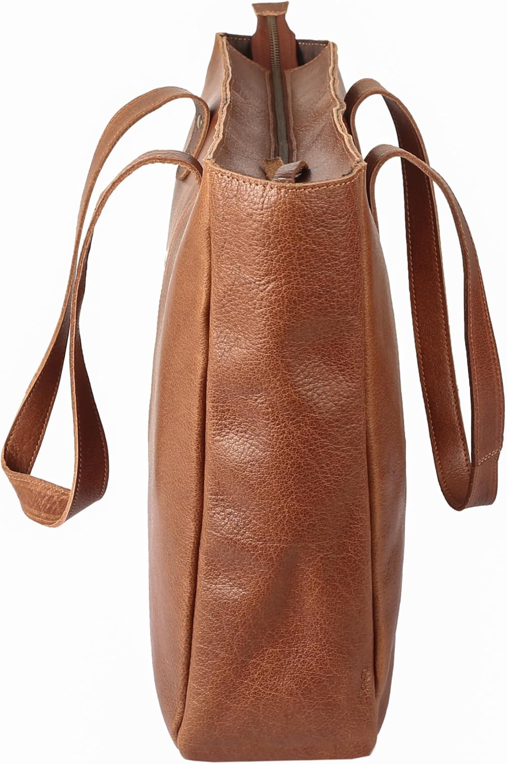 KomalC Leather Tote Bag for Women Purse Satchel Travel Bag Shopping Carry Messenger Multipurpose Handbag - Image 3