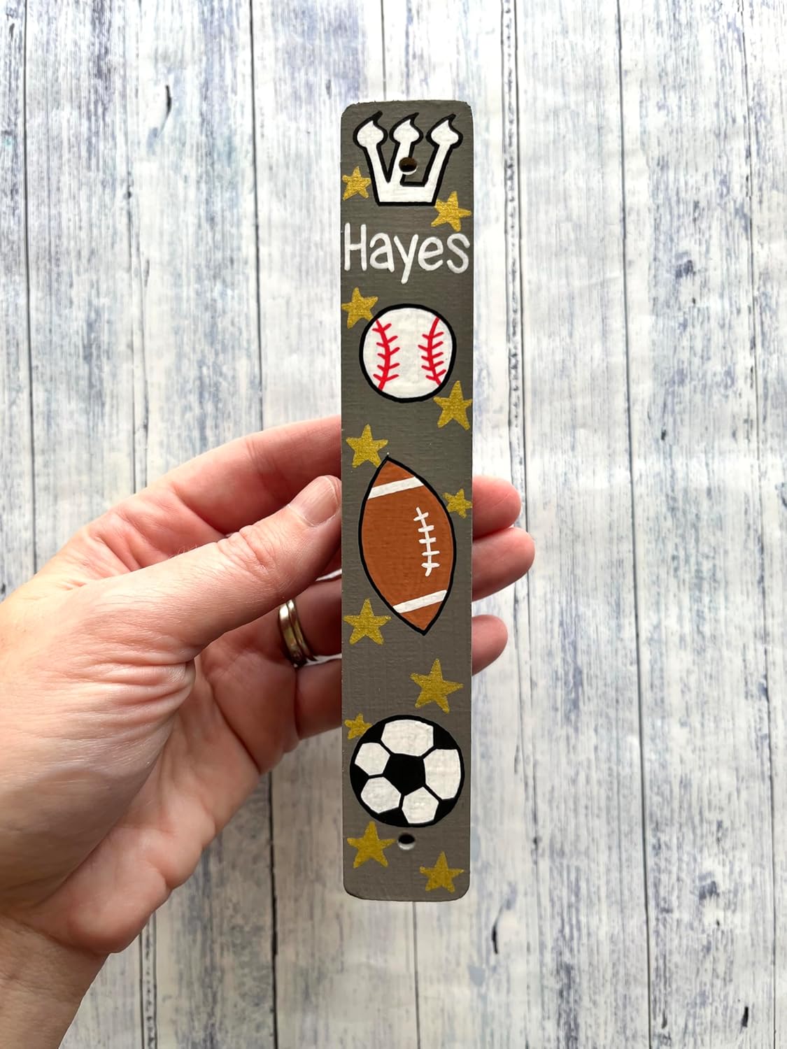 Personalized Sports Mezuzah, Children's Scroll Case, Jewish Hebrew Baby Naming, Bris Gift