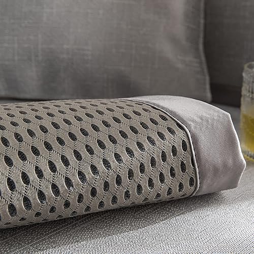 Miniatura 6 de LIANGLAOI Funda de sofá de seda de hielo, fundas de sofá de verano frescas, funda antideslizante para sofá en forma de L, alfombrillas de seda de