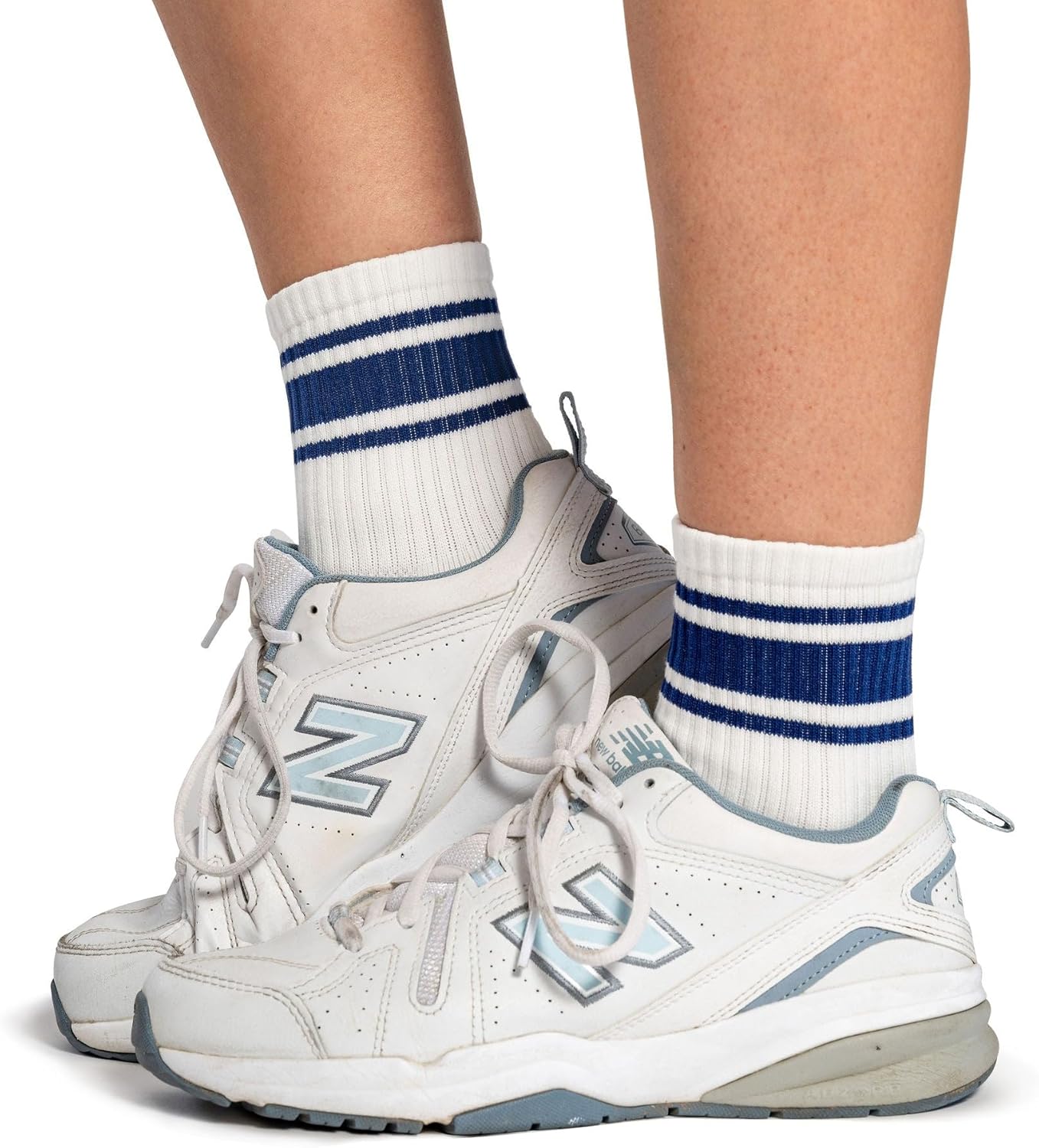 Kamo Fitness Pilates Socks with Grips for Women - Non-Slip Yoga, Barre Grip Sock - Grippy Cotton Crew Socks for Yoga, Ballet - Image 6