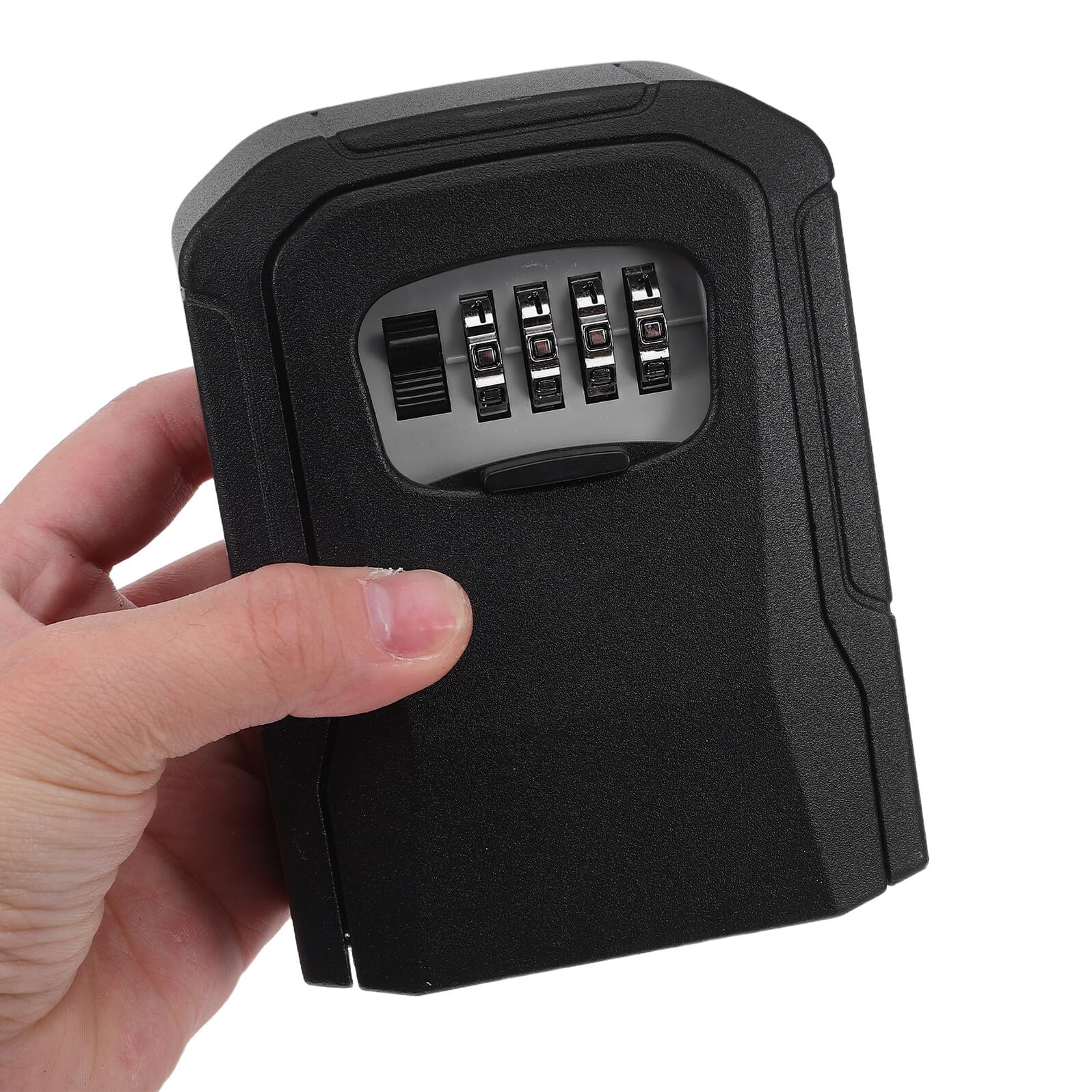 Boîte à Clés Extérieure Alliage Aluminium Coffre Sécurisé Anti-vol avec Serrure à Combinaison Chiffres Étanche et Résistante Aux Intempéries pour Maison Bureau Location