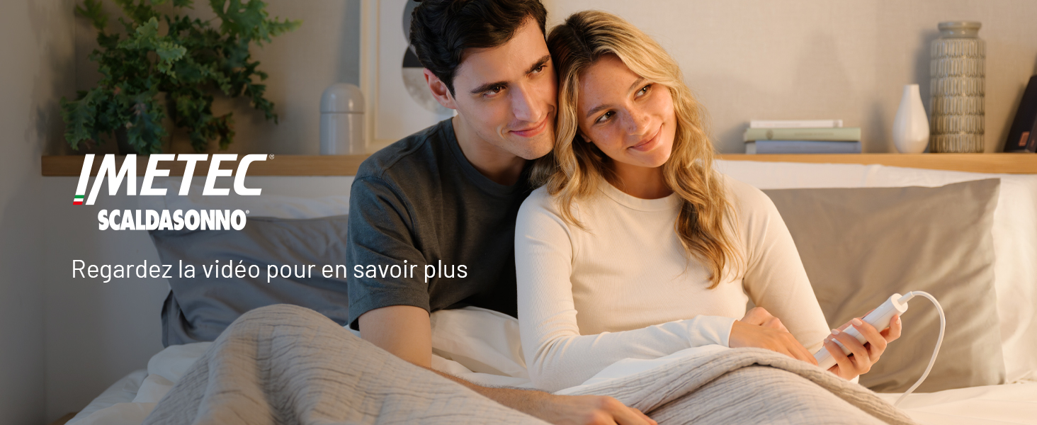 Couverture chauffante Imetec Surmatelas Chauffant - - 1 Place Adapto, 150X80Cm - 6 Températures