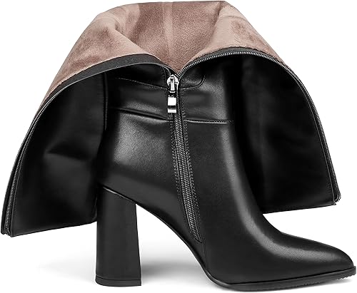 Miniatura 5 de Dance&Style Women's Leather Boots Block Heels Shoes Fall Boots Knee High