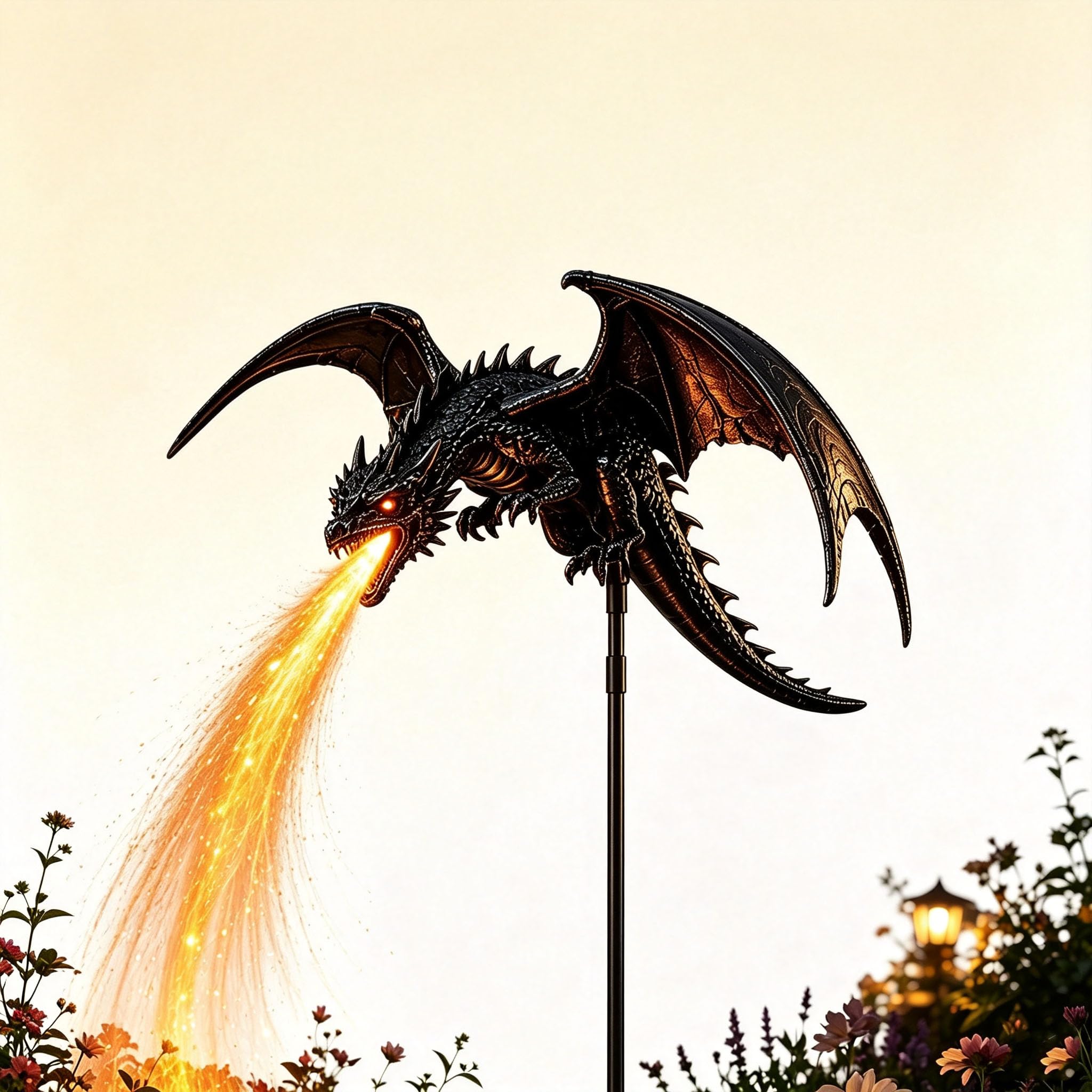 Dragon Light,Dragon Lamp,Solar Dragon Fire Garden Light