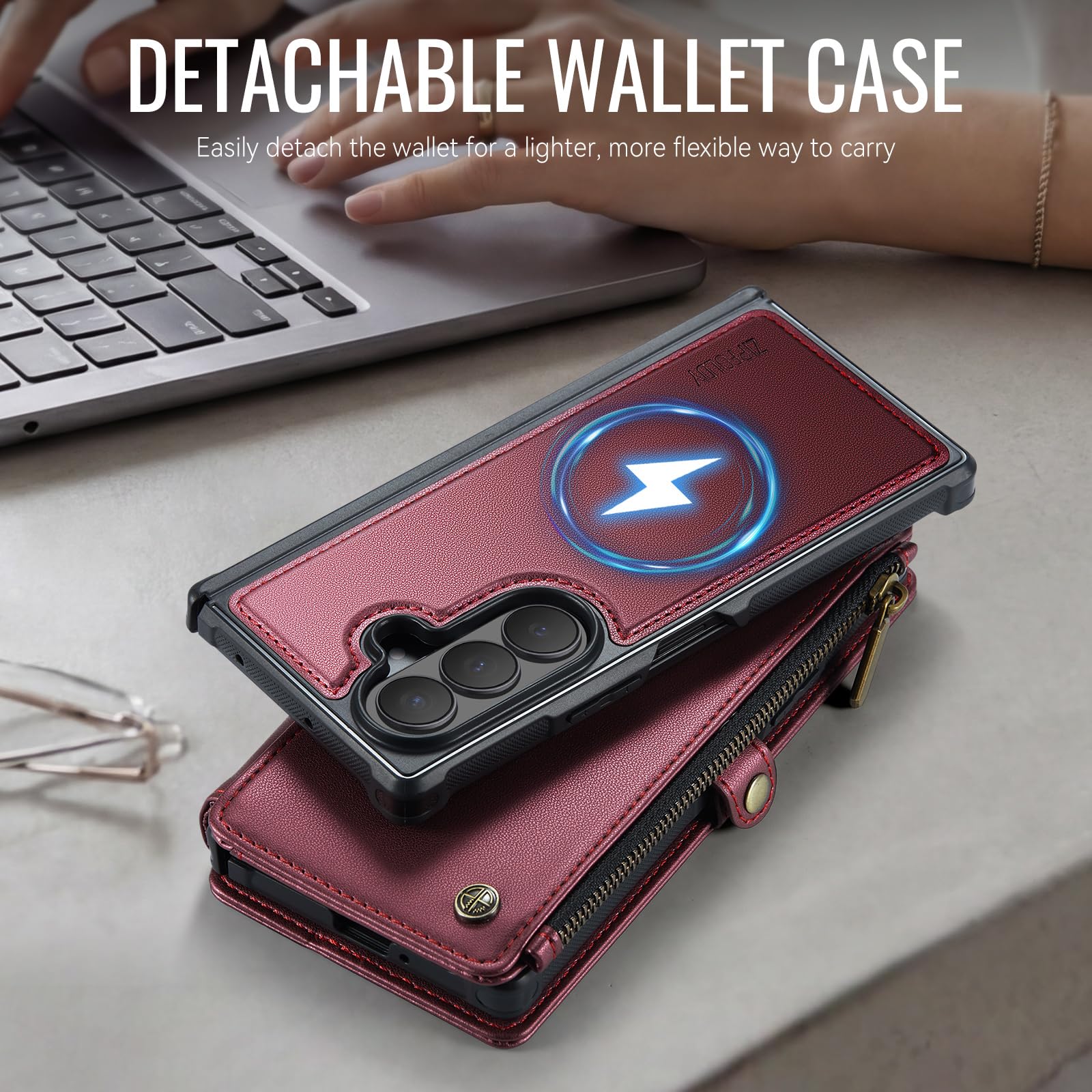 Per Galaxy Z Fold 8 Ultra - Custodia per telefono a portafoglio