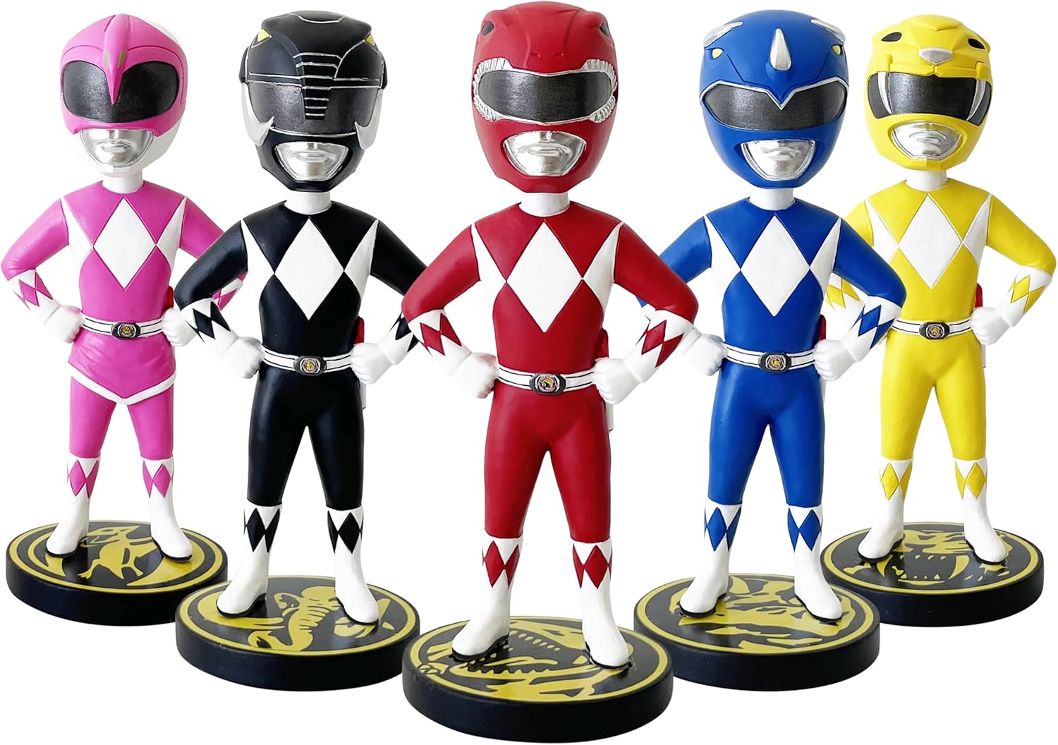 Power Rangers – Juego de 5 piezas (exclusivo) Bobblehead