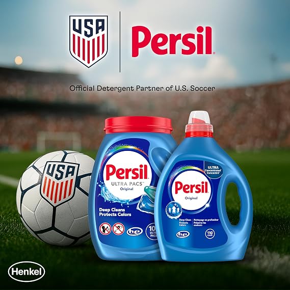 Persil Advanced Clean Oxi+Odor Power, Laundry Detergent Liquid, 82.5 Fl Oz, 82 Loads, Ultra Concentrated Laundry Soap, Fights Tough Stains and Odors, All Water Temperatures, HE Safe