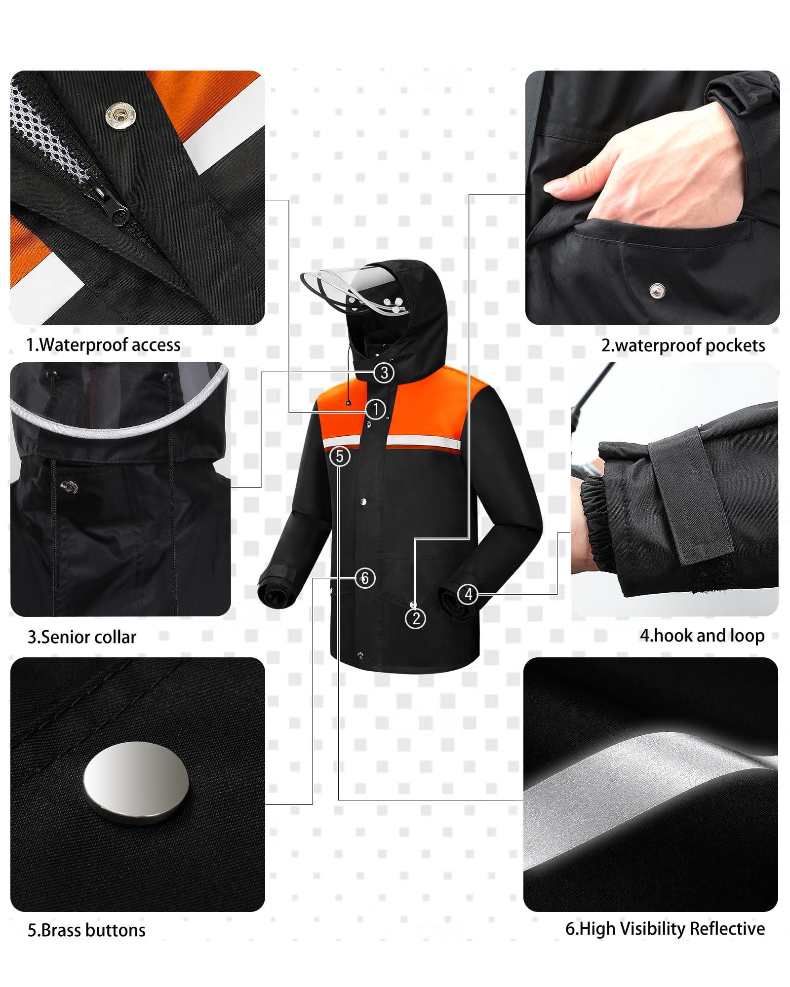 iCreek Chubasquero Impermeable Unisex adulto