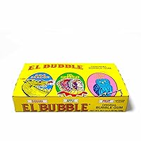 Vista 1 de Dubble Bubble El Bubble II - Cigarros de goma de mascar, sabores de frutas surtidos, caja de 36