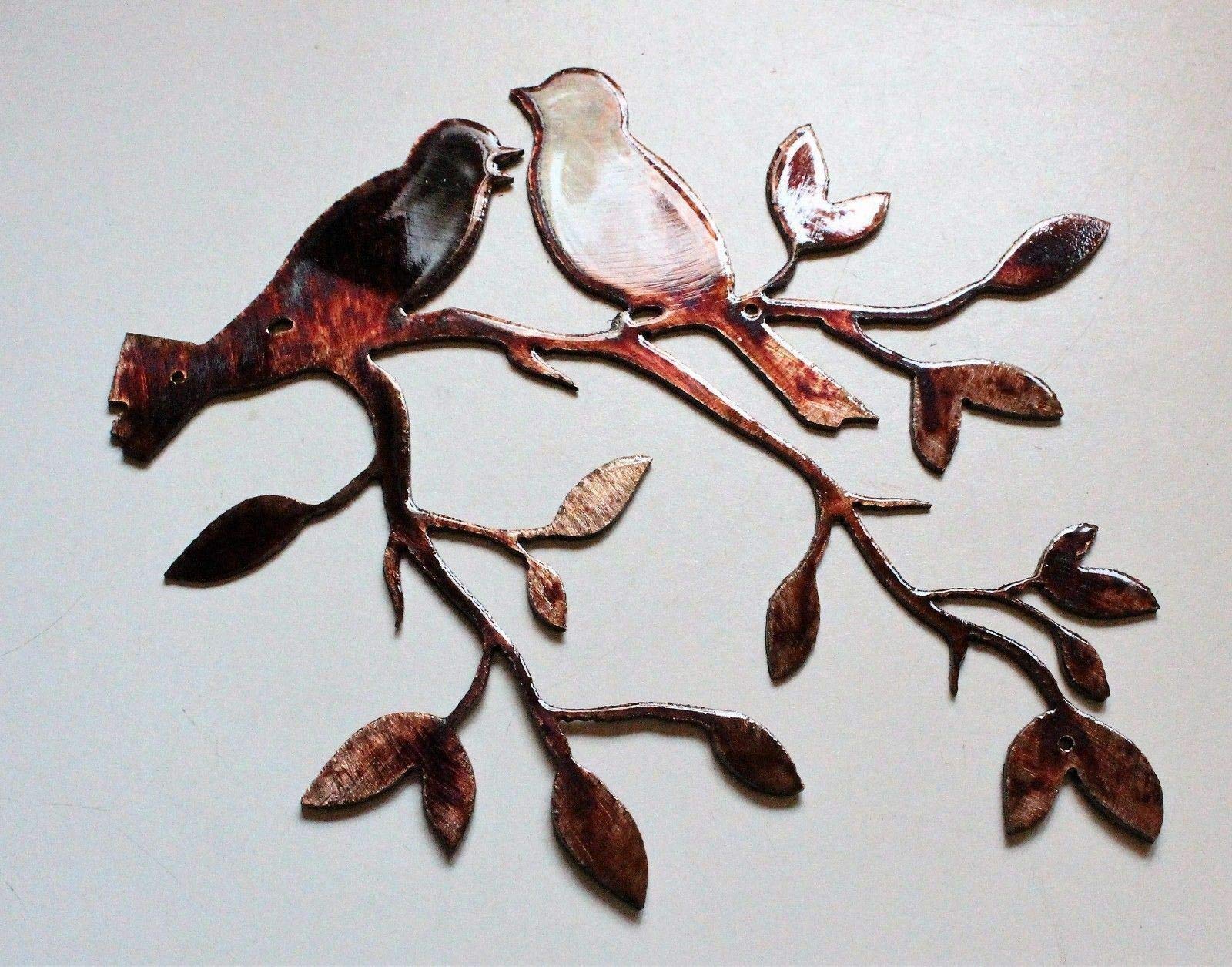 Love Bird Olive Leaf Branch 7 1/2