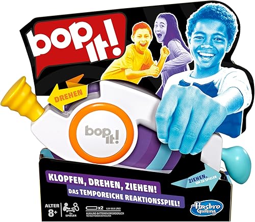 Hasbro Gaming Bop It Electronic Game, Family Games for Parties and Game Nights, Single or Multiplayer Mode, Fun with Friends and Family, Party Game