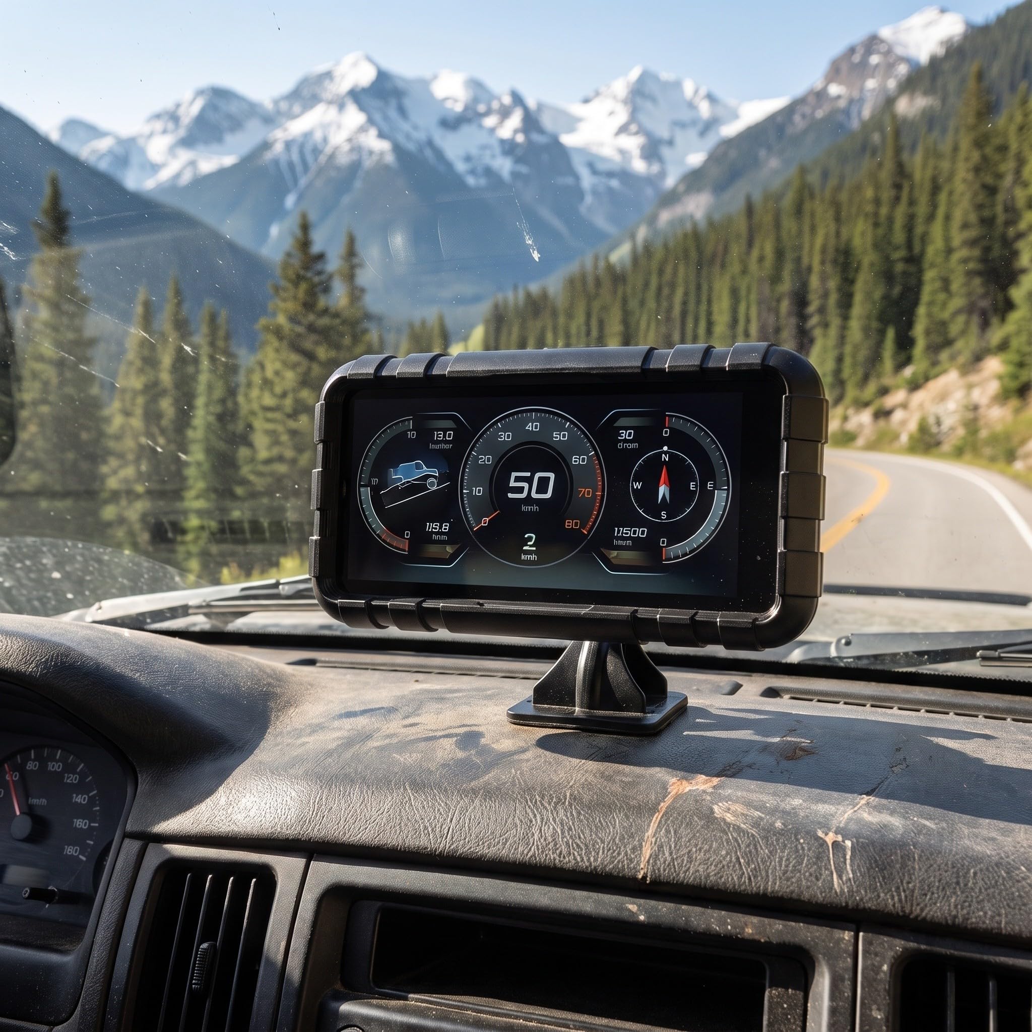 Gatuida Velocímetro digital para coche, pantalla de visualización de
