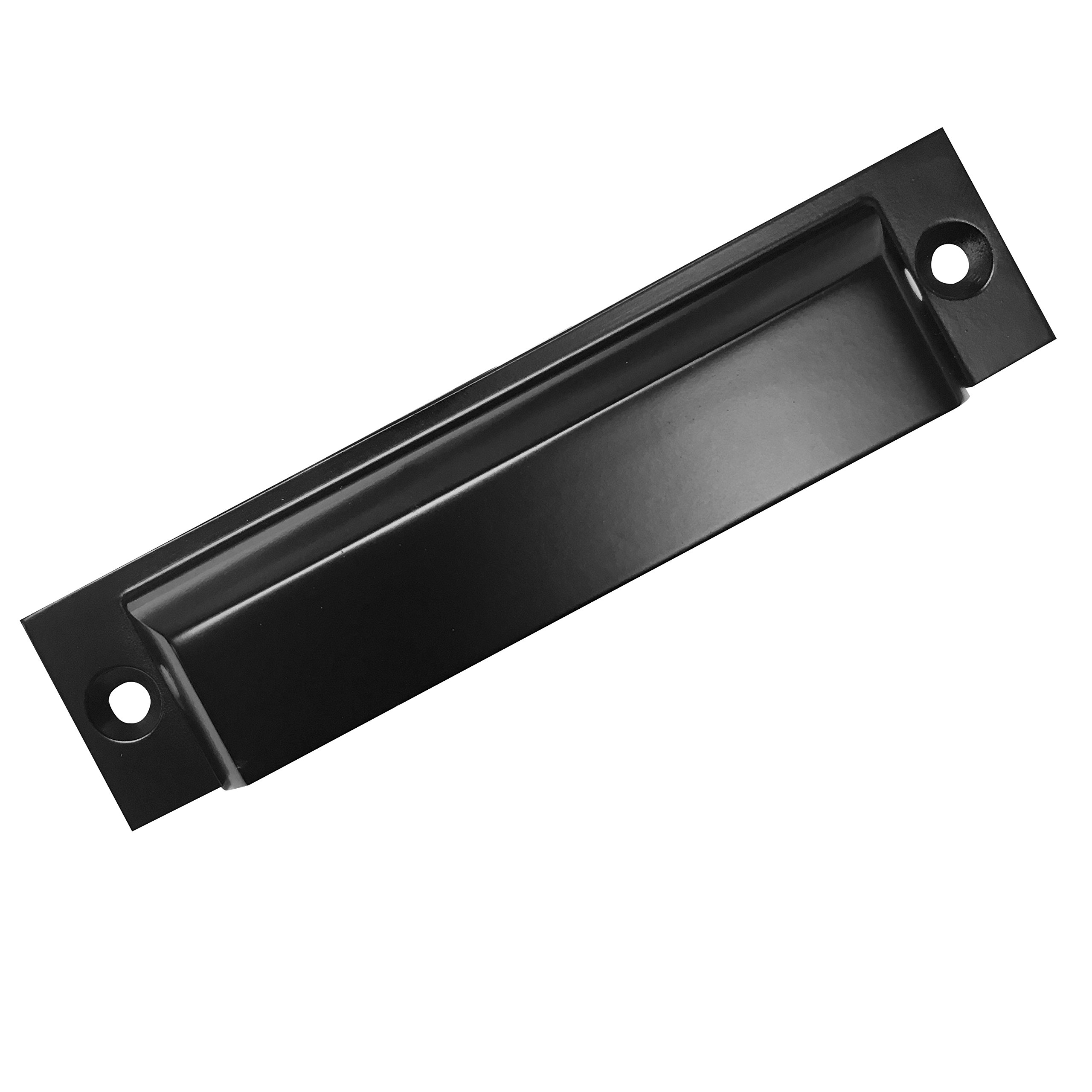 Southern Hills Black Cup Pulls - Pack of 5 Drawer Pulls - Mission Bin Pulls - 4.5 Inch Total Length - Kitchen Handles - Craftsman SH014-BLK-5