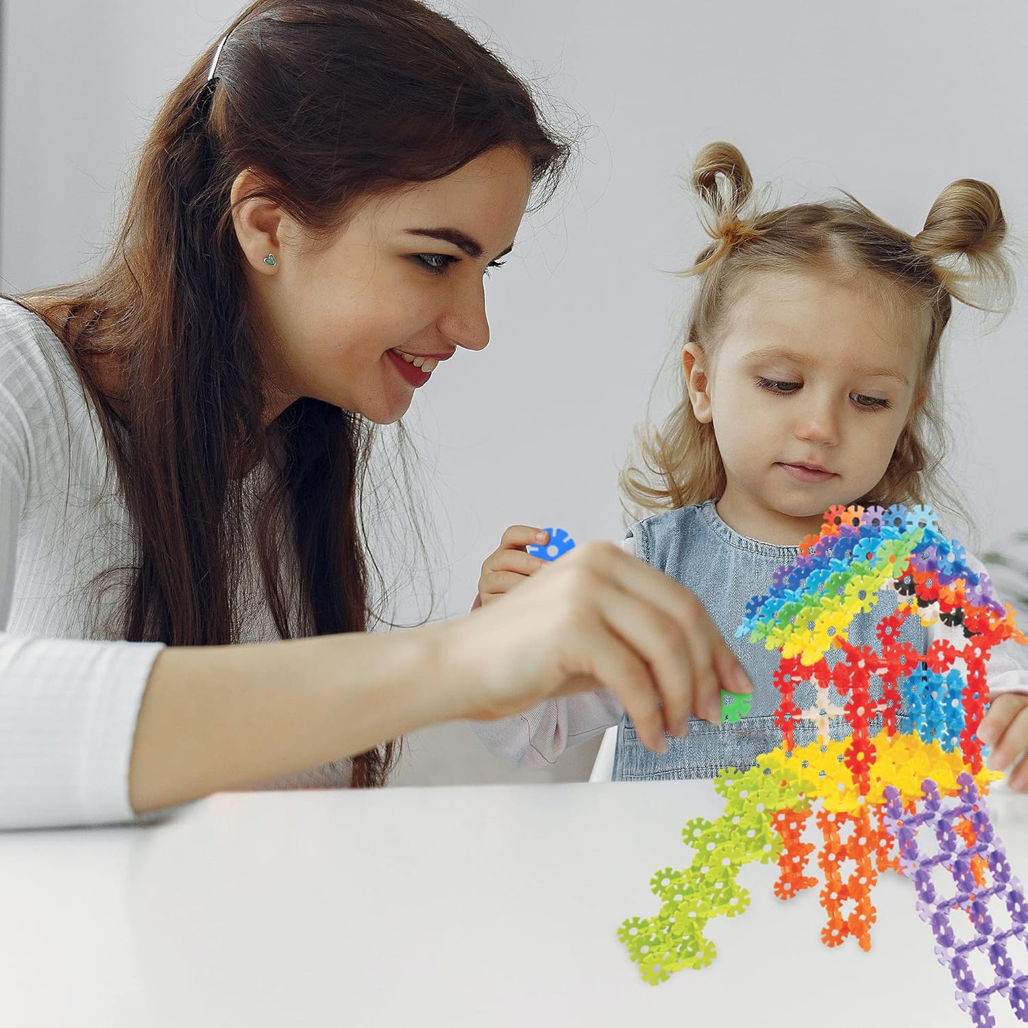 Discos, Interlocking Connecting Kids Toys, Preschool Learning Montessori Toys, Play and Learning, Stem Learning Toys Ages 3+