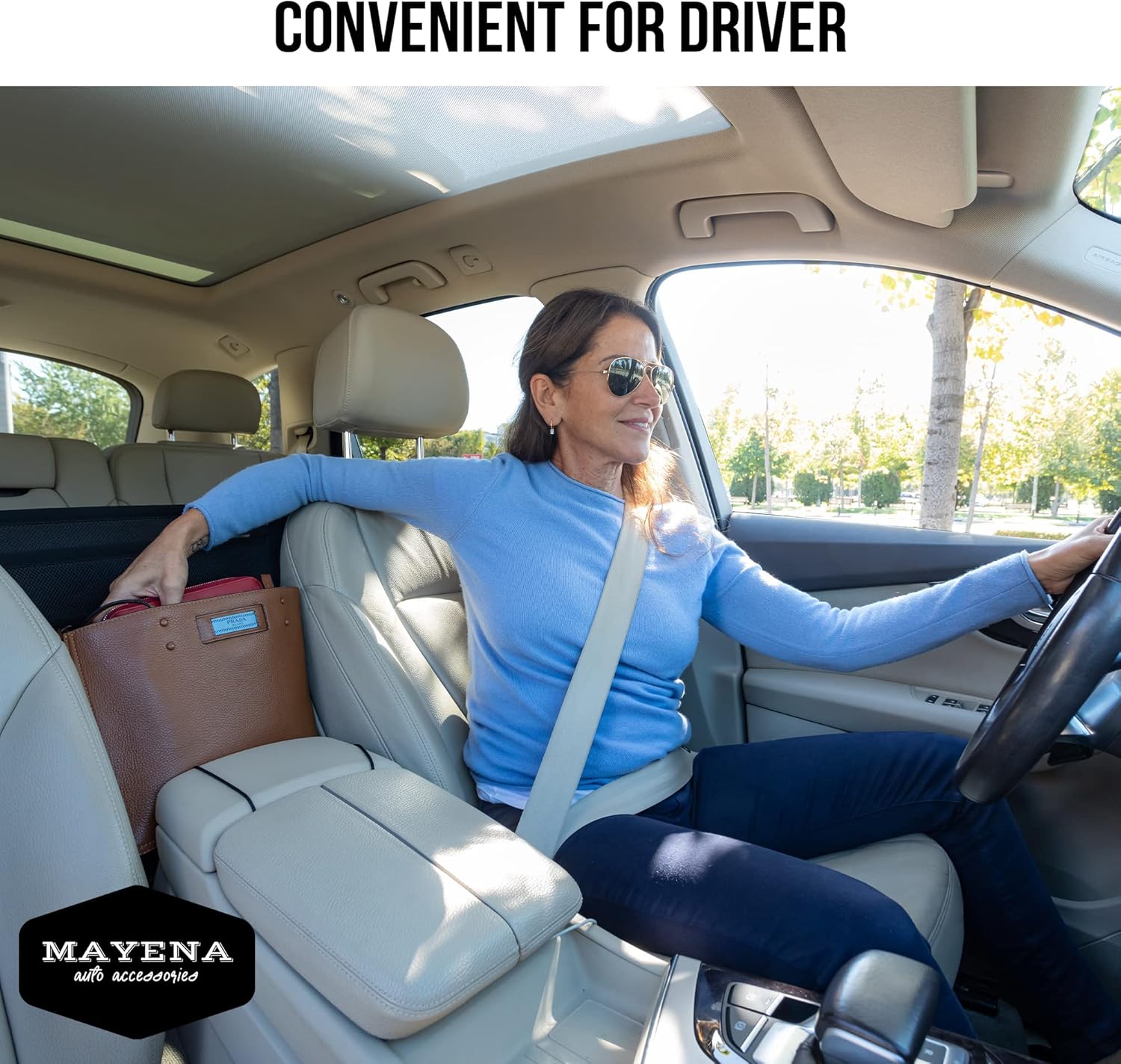 Car Handbag Holder Between Seats Photo