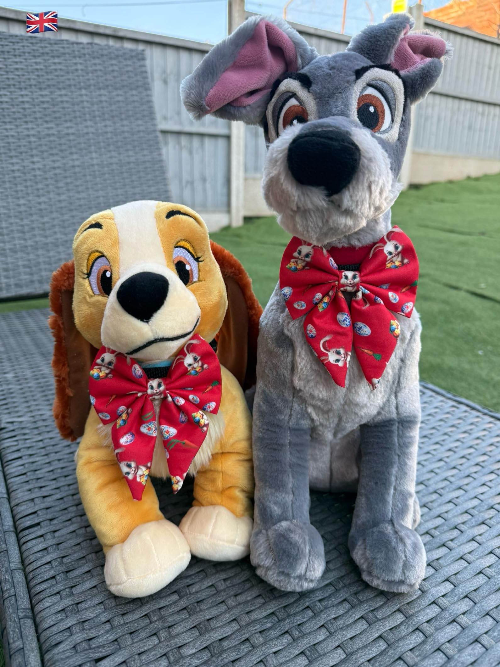New Dogs Bow Tie Bowtie Sailor Easter Rabbit EGGS carrots RED Elastic Band ACCESSORY UK (Rabbit 4 Small), pink - Image 4