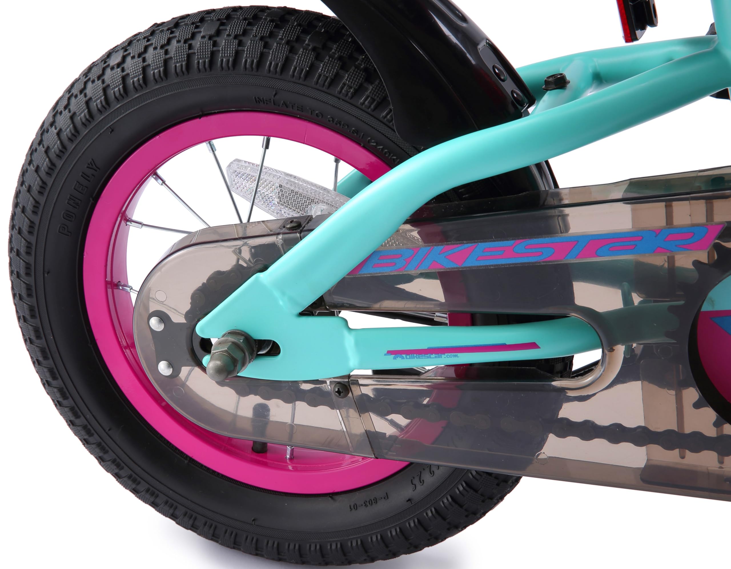 BIKESTAR Bicicleta Infantil para niños y niñas a Partir de 3 años | Bici de montaña 12 Pulgadas con Frenos | 12" Edición Mountainbike Berry Turquesa