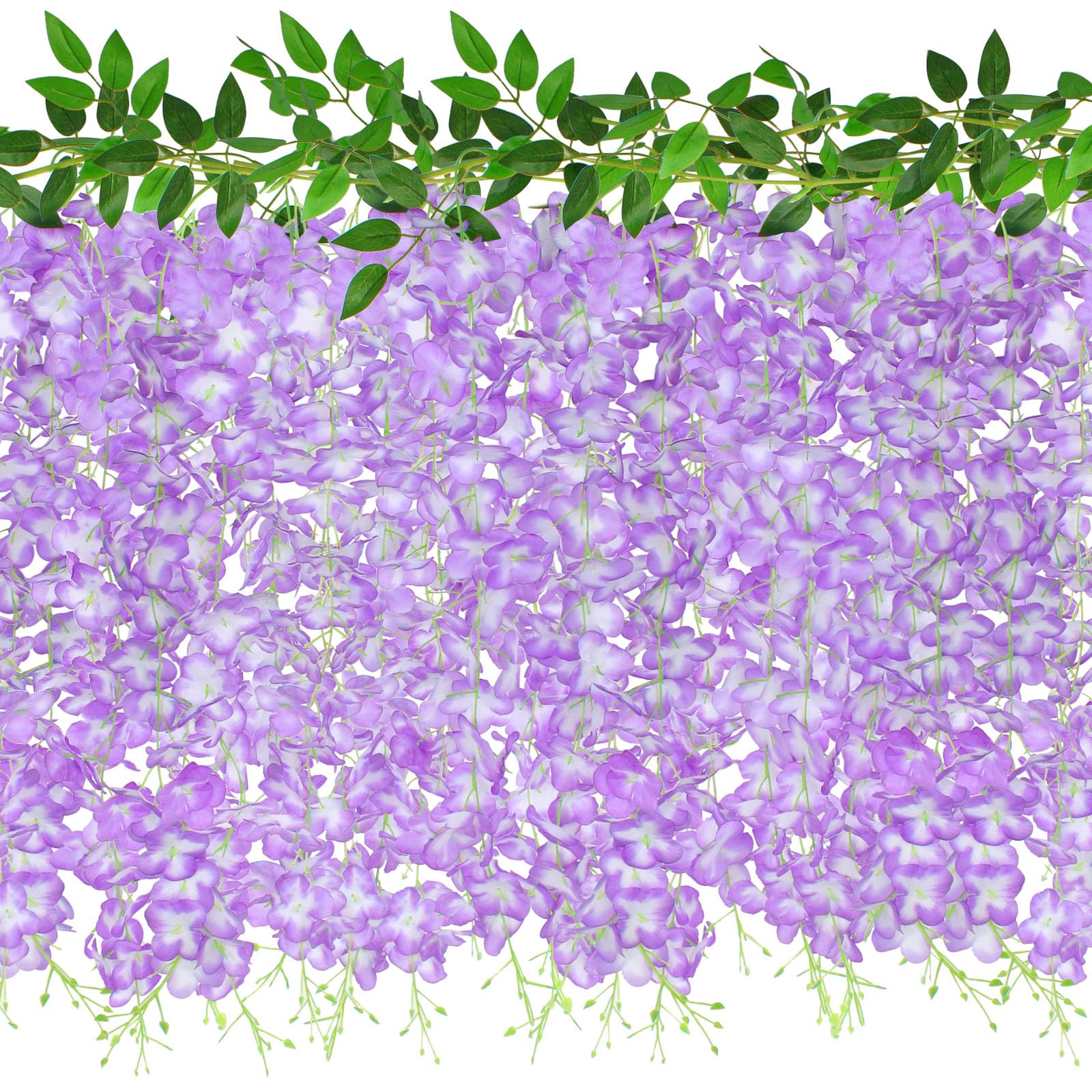 ZINHO 60 Branches Wisteria Hanging Flowers