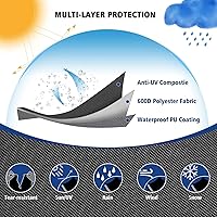 Vista 3 de Cubierta para generador impermeable de 32 x 24 x 24 pulgadas, cubierta universal para generadores portátiles de 5000 a 10000 vatios de poliéster