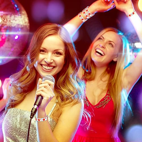 Miniatura 7 de Glenmal 500 pulseras para eventos, pulseras de estrella de neón a granel para eventos, de plástico, impermeables, de carnaval, pulseras adhesivas