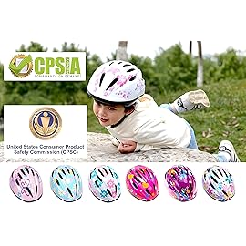 Girl Helmet for Bike,Kids Bike Pink Helmet for Girls Approximately Ages 3-10 Years Adjuastable and Multi-Sport, from Toddler to Kids CPSC Certicated
