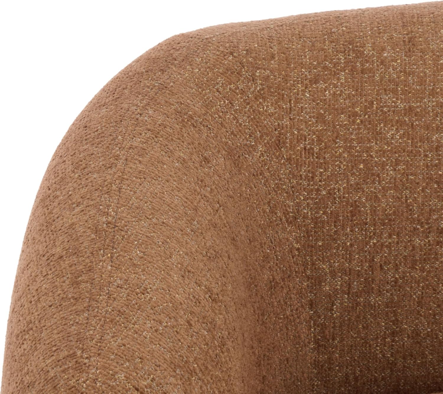 SAFAVIEH Couture - Florentina Swivel Accent Chair - Brown Performance Fabric - Fully Assembled- Ideal for Living Room, Bedroom, 18.5" Seat Height (SFV2406B)
