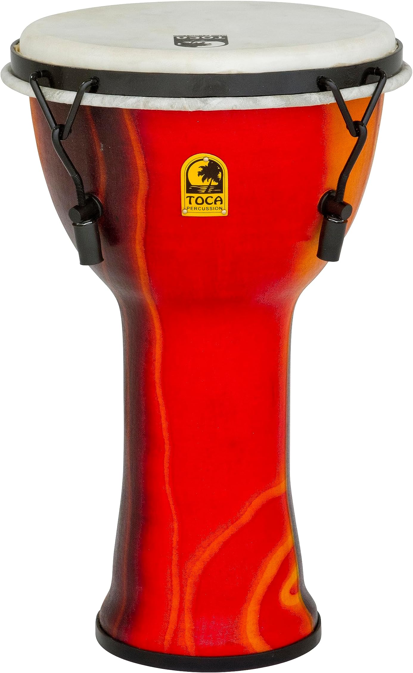 SFDMX-9F Freestyle Mechanically Tuned 9-Inch Djembe - Fiesta Finish