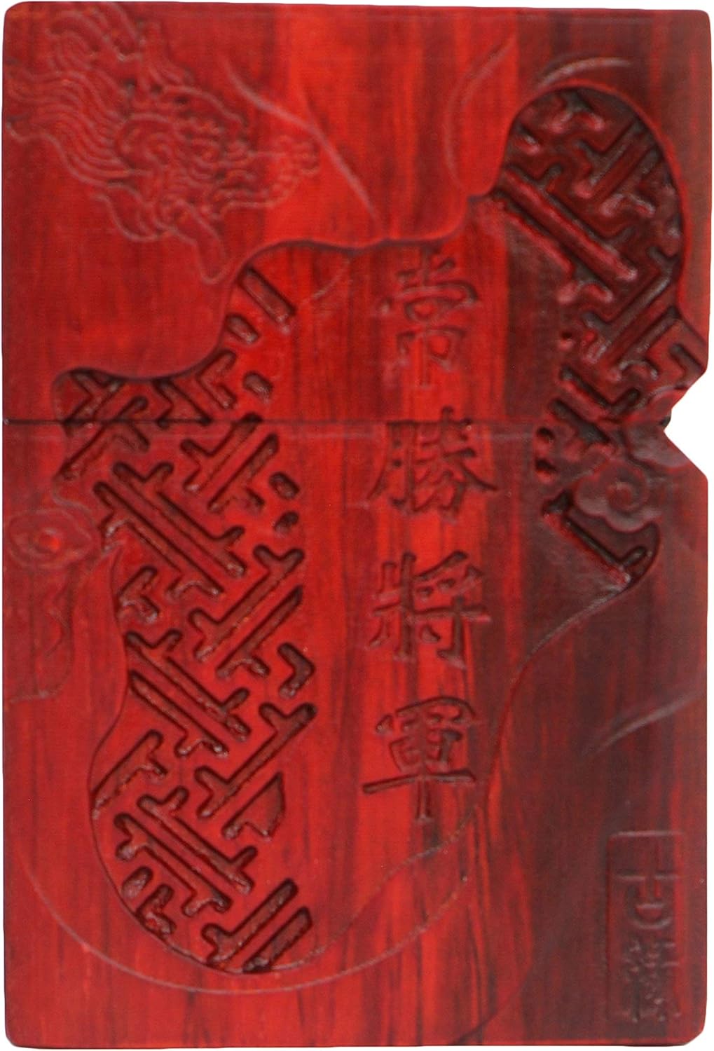 Natural Wood Huanghuali Rosewood Carving Lighter Shell Box for Zippo Module (Xin Zhao Warrior 1#)