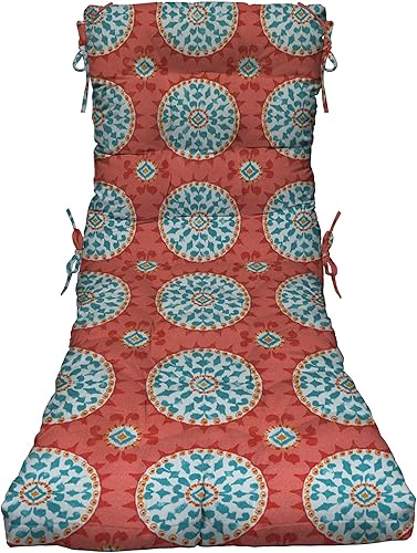 RSH Décor - Cojín de repuesto para silla de descanso para interiores y exteriores, elige color (reloj de sol sandía)