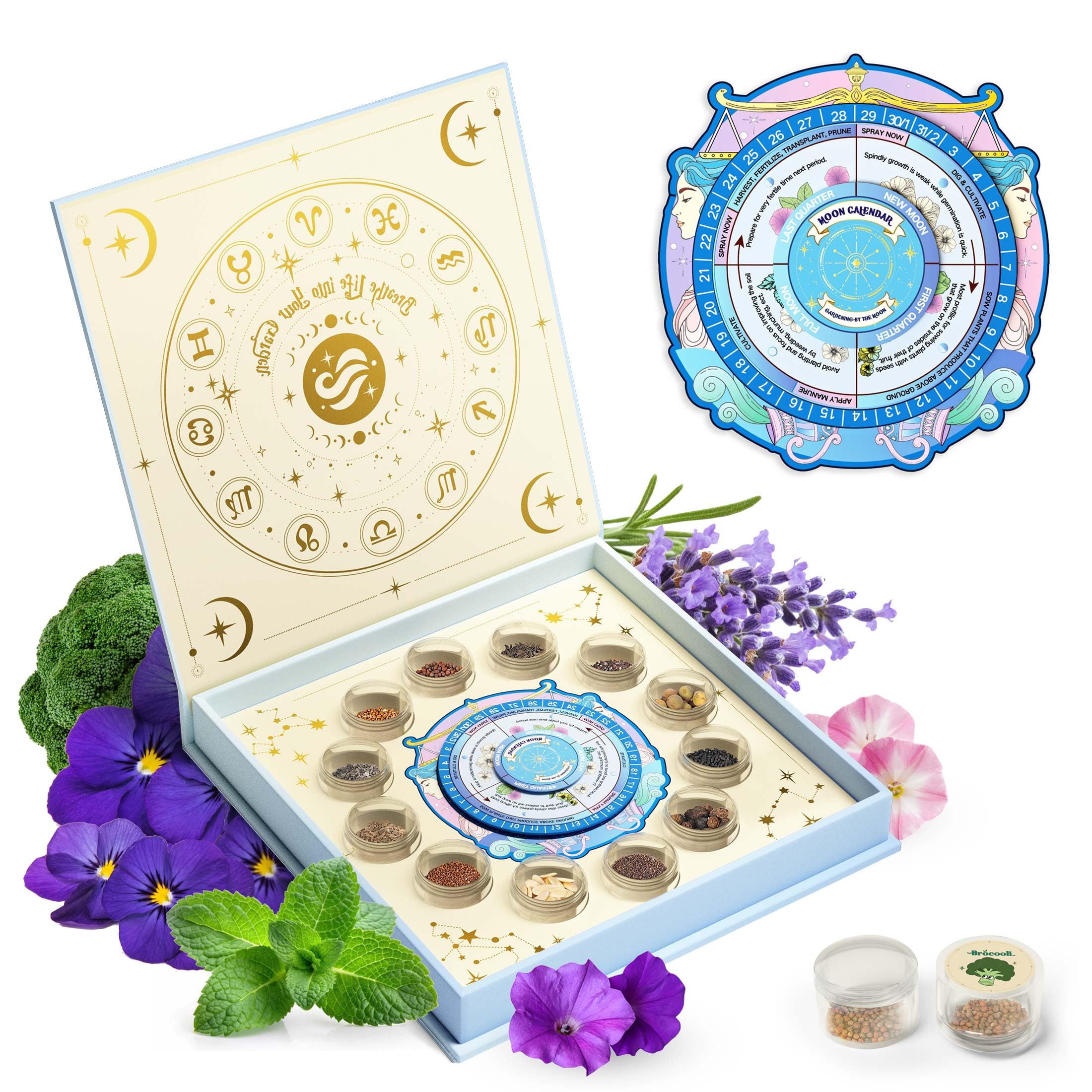 Amazon.com : Lush&Dew Zodiac Garden Seed Bank Air Signs, Gardening