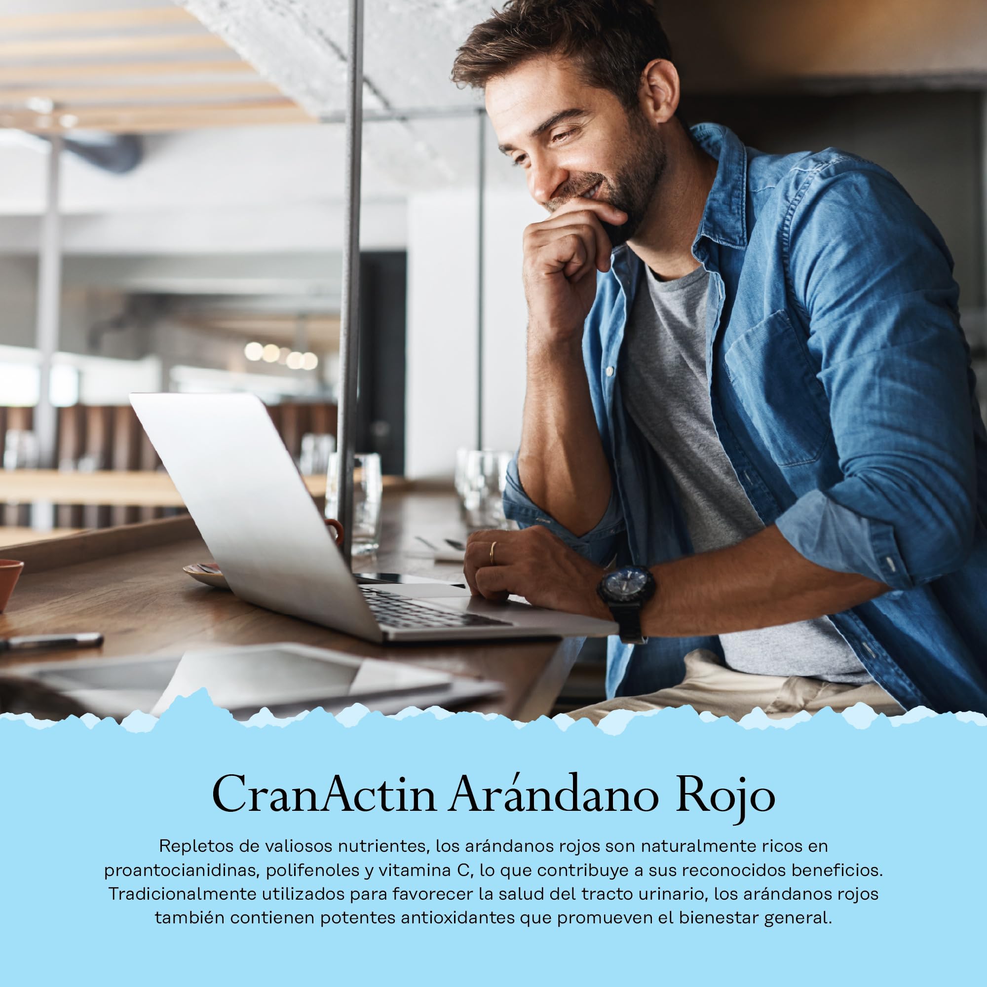 Cranactina arándano con vitamina C, 60 cápsulas veganas, no tabletas, suplemento concentrado de arándano, sin OMG y verificado en laboratorio. Solaray