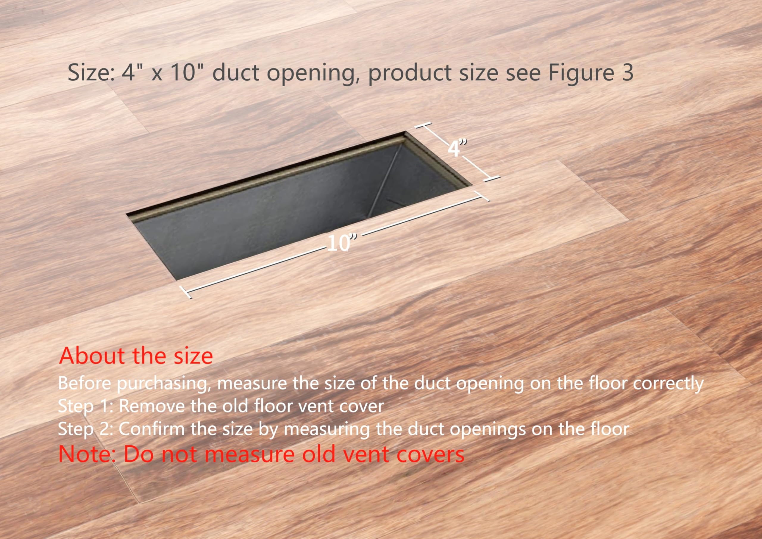 Tech Drive Bodenregister 7,6 X 25,4 Cm – Weiße Lüftungsabdeckung Für HVAC, Mit Einstellbarem Dämpfer (ABS-Kunststoff)