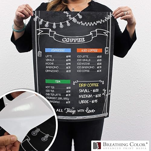 Miniatura 8 de Rollo de vinilo adhesivo mate para imprimir fotográfico, 17 pulgadas x 10 pies, papel adhesivo de inyección de tinta para despegar y pegar, funciona