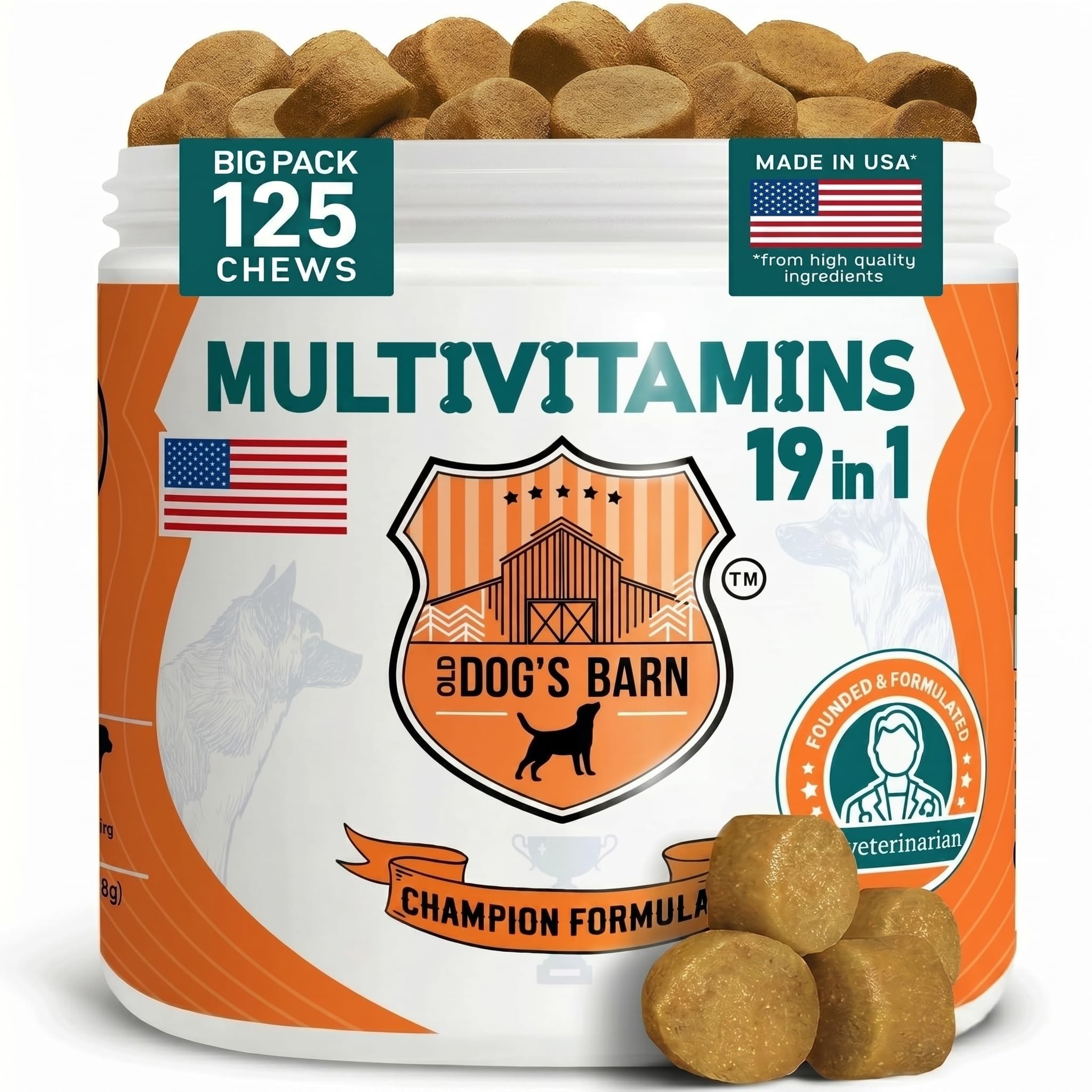 Hip and Joint Supplement for Dogs, 9 oz, Vet-Formulated Formula with Glucosamine, Antarctic Krill Oil,Chondroitin, MSM, Green Lipped Mussel, Vitamins C&D, Omega 3, Beef fl,120 Chews
