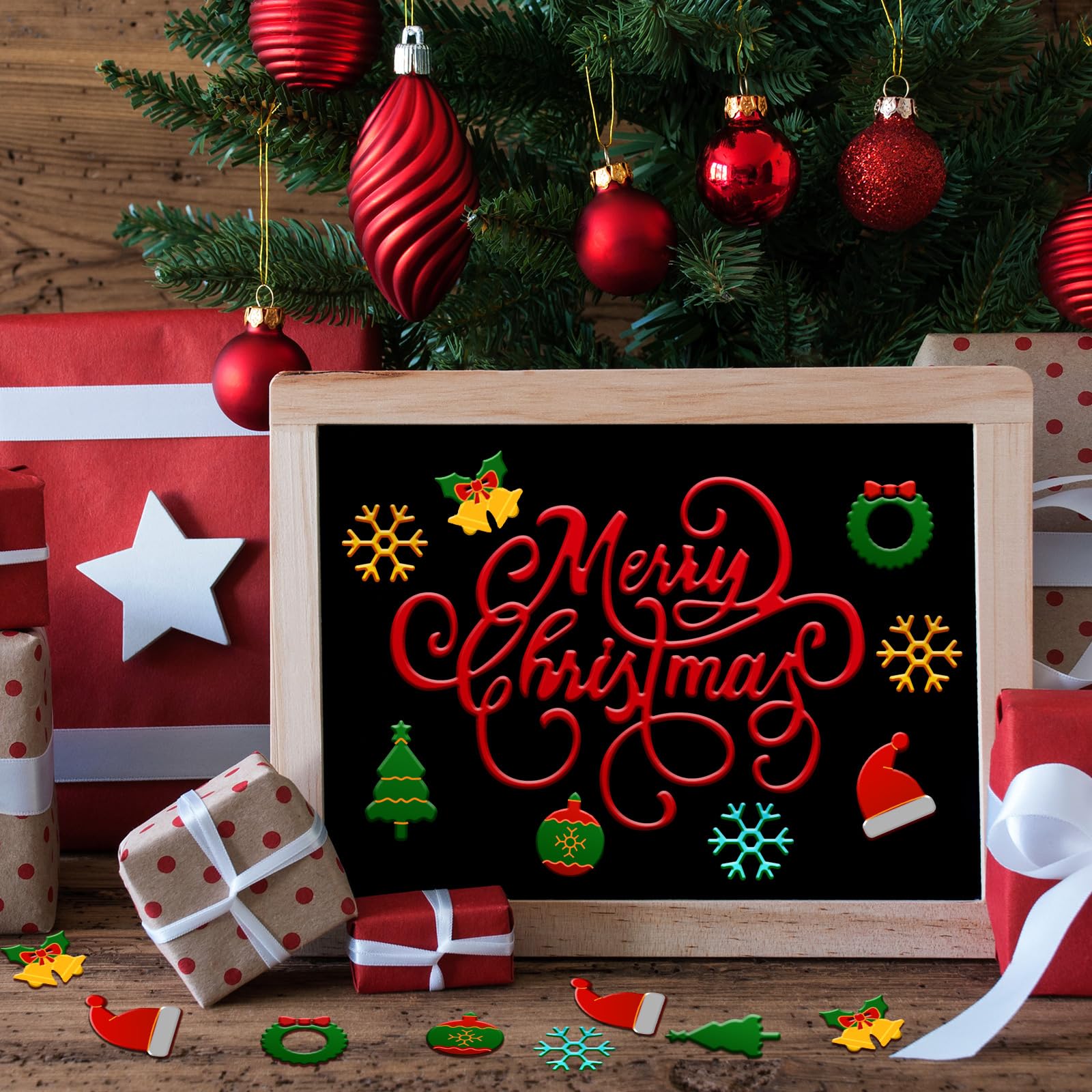 Amazon.com: 21 Pieces Christmas Die Cuts Words Cutting Dies