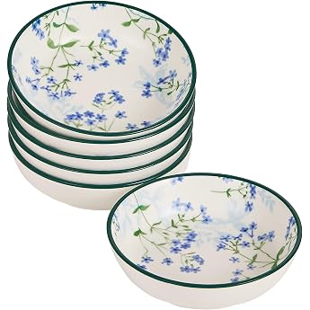 Porcelain dip bowls soy sauce bowls dip bowls tapas bowls set spice bowls small snack bowls and dip bowls snack bowls set of 6 diameter 10 cm snack bowl for sushi snack