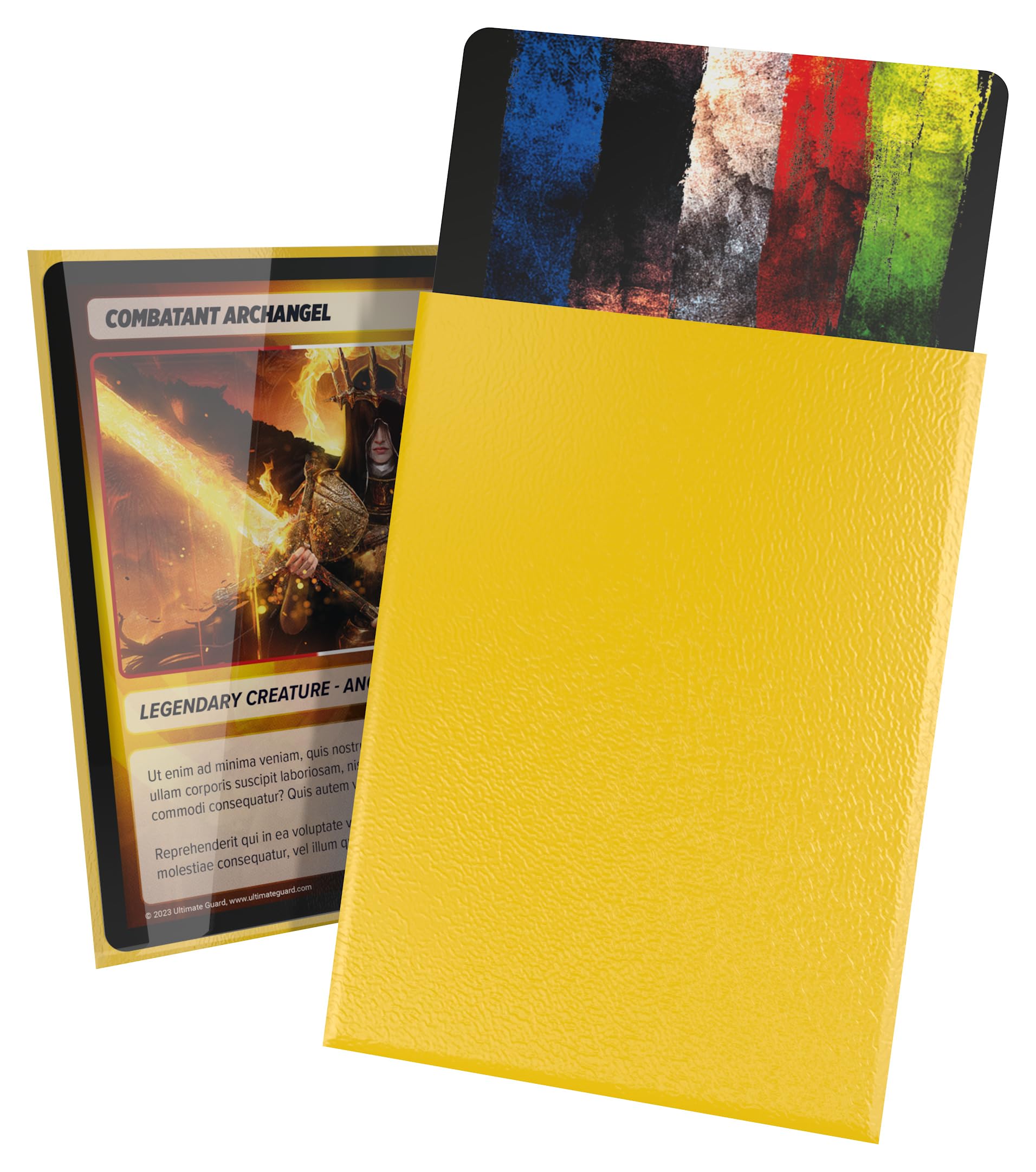 Ultimate Guard Cortex Sleeves Standard Size (100) (66 x 91 mm), Colour: Yellow