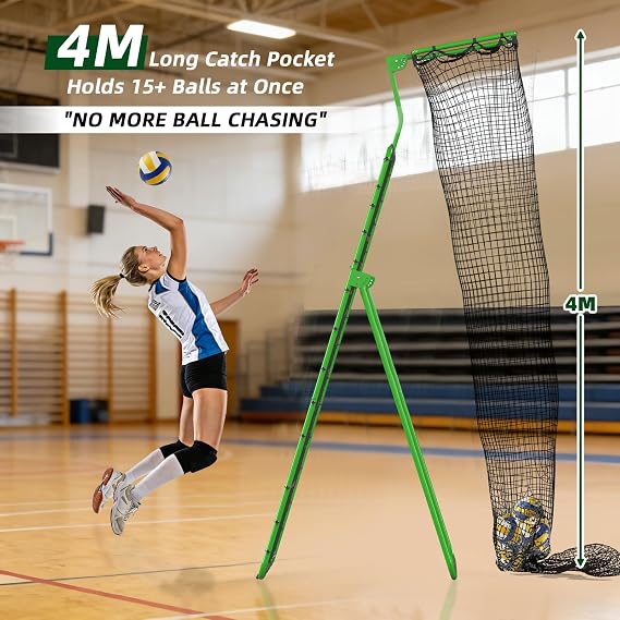 Volleyball Rebounder Net 7x4 FT, Adjustable Volleyball Training Equipment